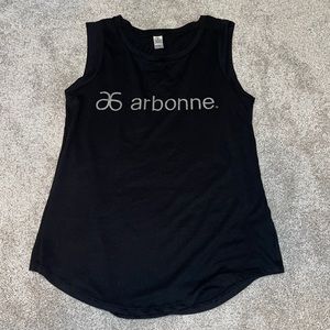 NWOT Medium Arbonne Silver Glitter Tank